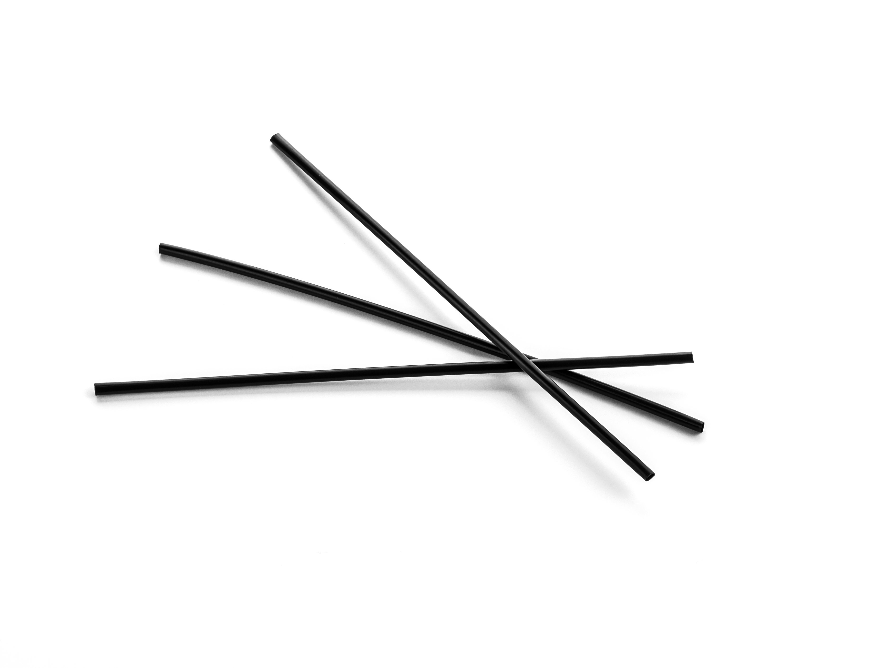 PS06H-BLK Vegware Compostable Black 7.8-in Sustainable Highball Black Paper Straws